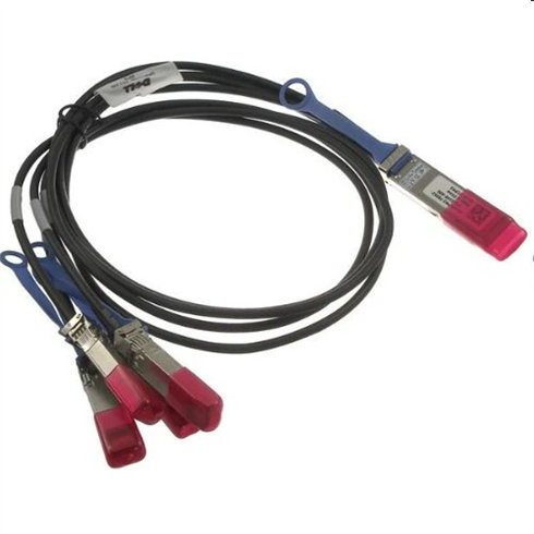Dell Networking Cable100GbE QSFP28 to 4xSFP28 Passive DirectAttachBreakout Cable 3 Meter Customer Kit