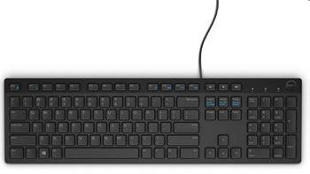 Dell Keyboard: Slovak (QWERTZ) KB216 chiclet, USB, Black