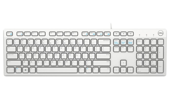 DELL klávesnice KB216/ multimediální/ UK/ Irish / USB/ drátová/ bílá