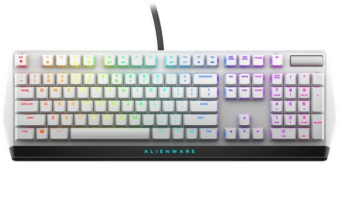 DELL klávesnice Alienware Low-profile RGB Mechanical Gaming Keyboard/  AW510K/ US/ Int./ mezinárodní/ Lunar Light