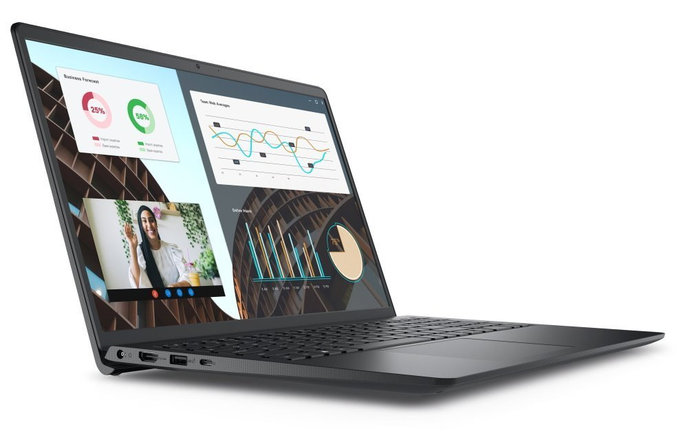 DELL Vostro 15 (3530)/ i5-1334U/ 8GB/ 512GB SSD/ 15.6" FHD/ Intel UHD/ FPR/ podsv.kl./ W11Pro/ černá/ 3Y PS on-site