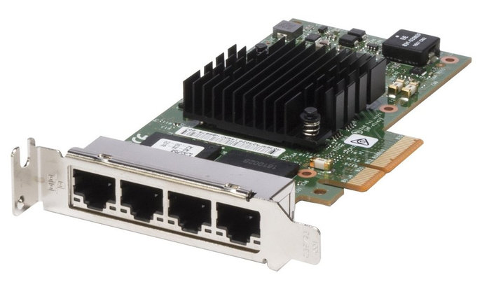 DELL Intel i350 QP/ 1GbE/ 4-portová síťová karta/ 1 gigabit/ PCIe / low profile / poloviční výška